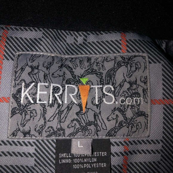 Kerrits rain/trail oversized gray plaid jacket. - Picture 5 of 10